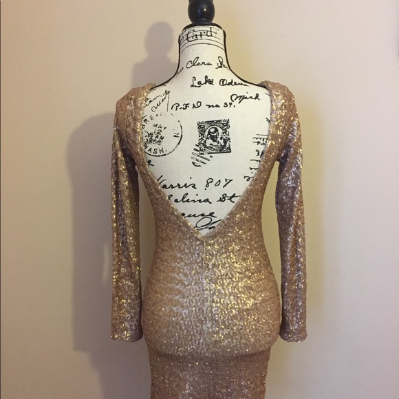 Open back sequence dress - Picture 2 of 2